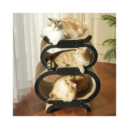 FAFA cat scratch board is wear resistant and not easy to fall debris Sofa protection for multiple cats fat cats Maine Coon cats oversized toys multi layer cat bed image 5