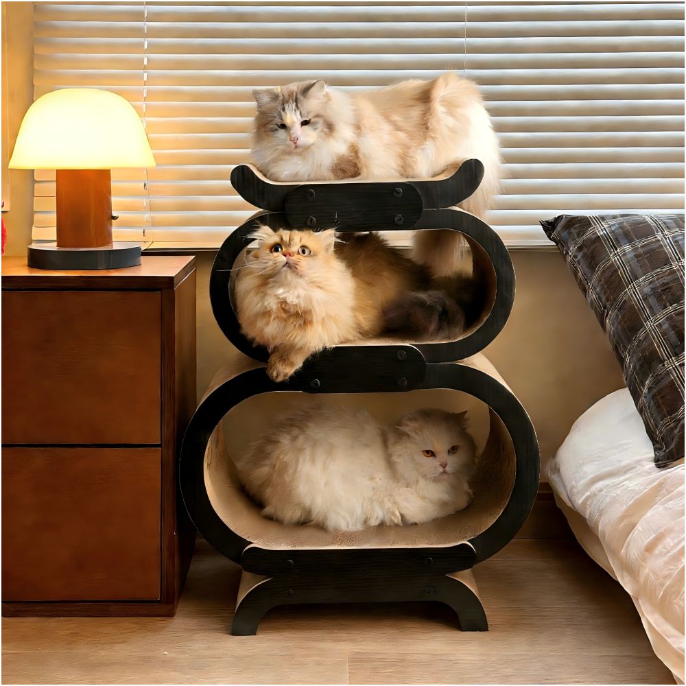 FAFA cat scratch board is wear resistant and not easy to fall debris Sofa protection for multiple cats fat cats Maine Coon cats oversized toys multi layer cat bed image 0